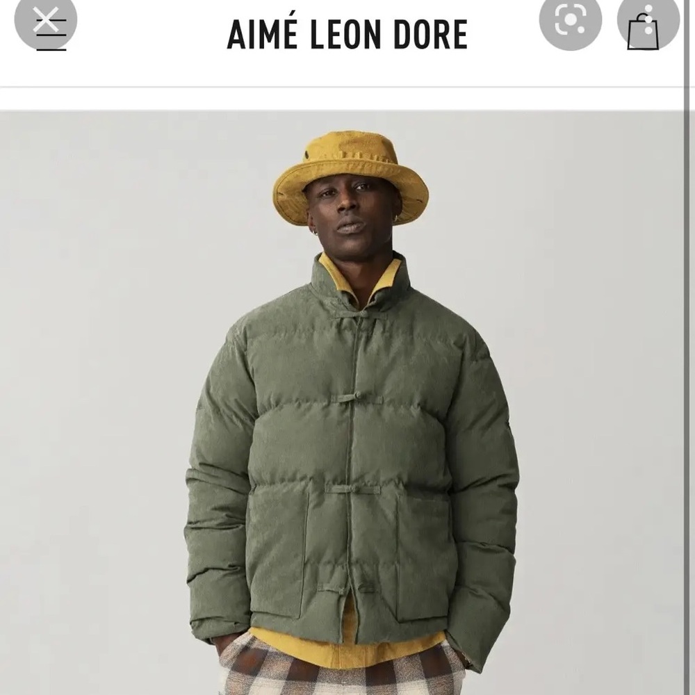 Aime Leon Dore Down Cardigan Puffer Jacket